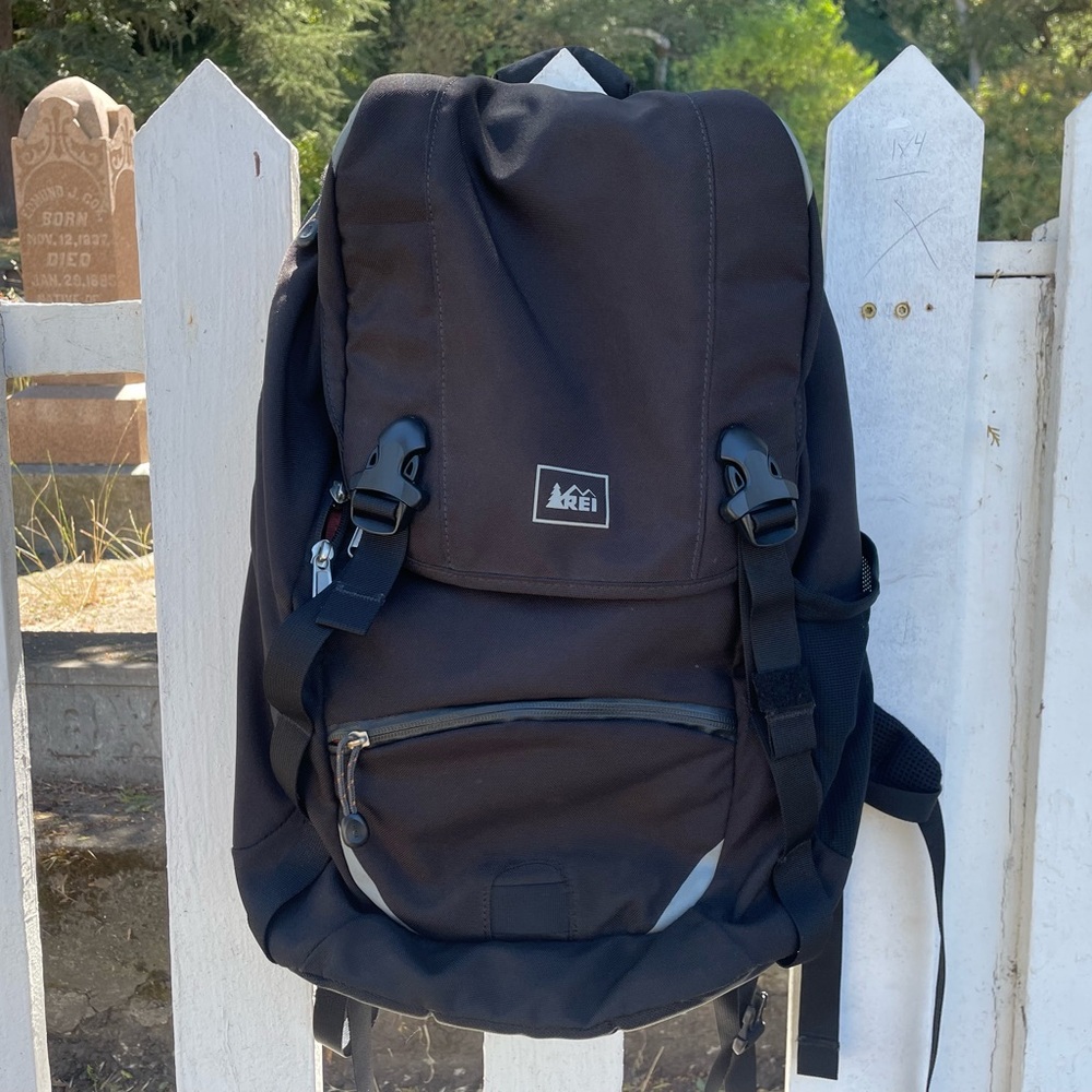 REI Co-Op Laptop Backpack BLK/BRN